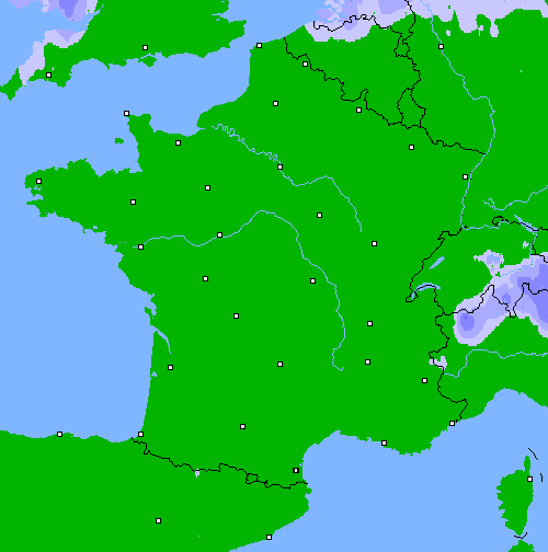 Pr&eacute;cipitations (24 h) France